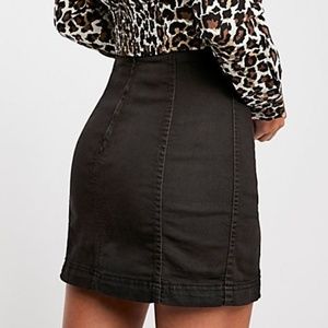 Free People Modern Femme Denim Mini Skirt